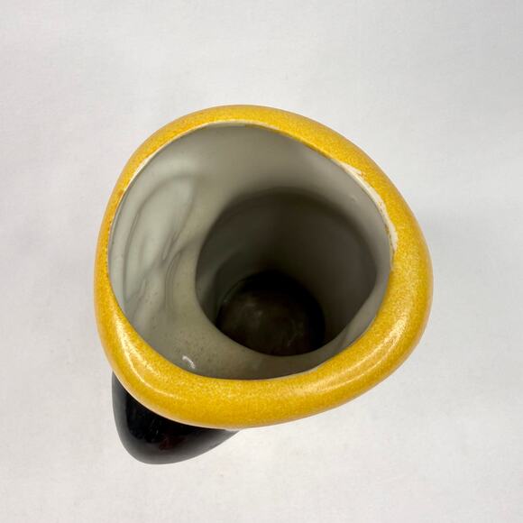 Vintage Yellow Parrot Painted Ceramic Figural Vase - Picture 3 of 6